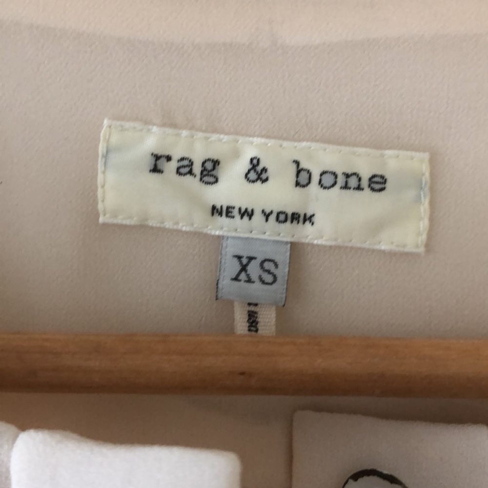 Rag & Bone Tuxedo High Low Button Down Blouse - image 3